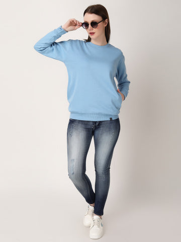 Women Sweatshirt - Skyblue