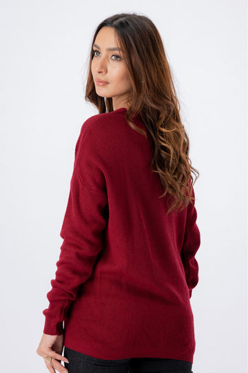 Women Sweatshirt - Maroon