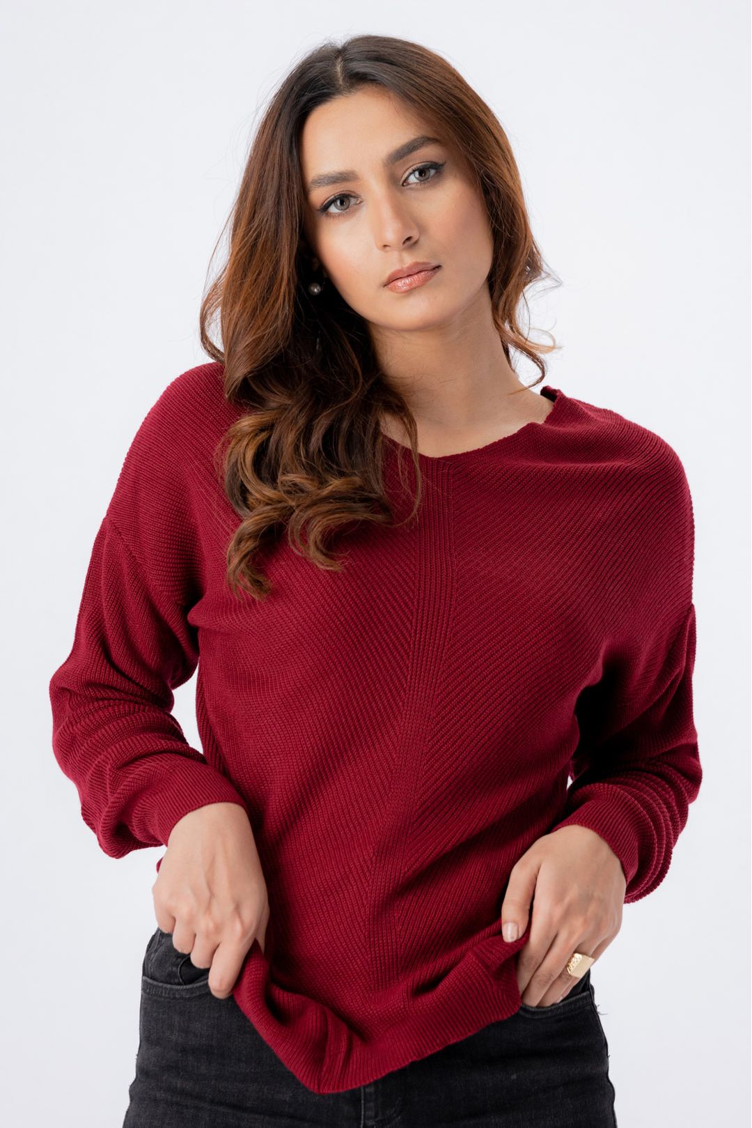 Women Sweatshirt - Maroon