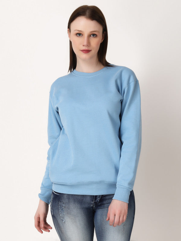 Women Sweatshirt - Skyblue