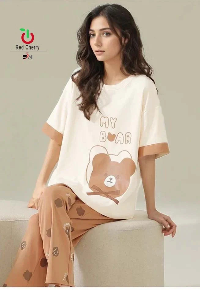 MY BEAR PRINTED - PJ SUIT FOR WOMEN