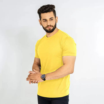 Plain Tees For Men - YELLOW