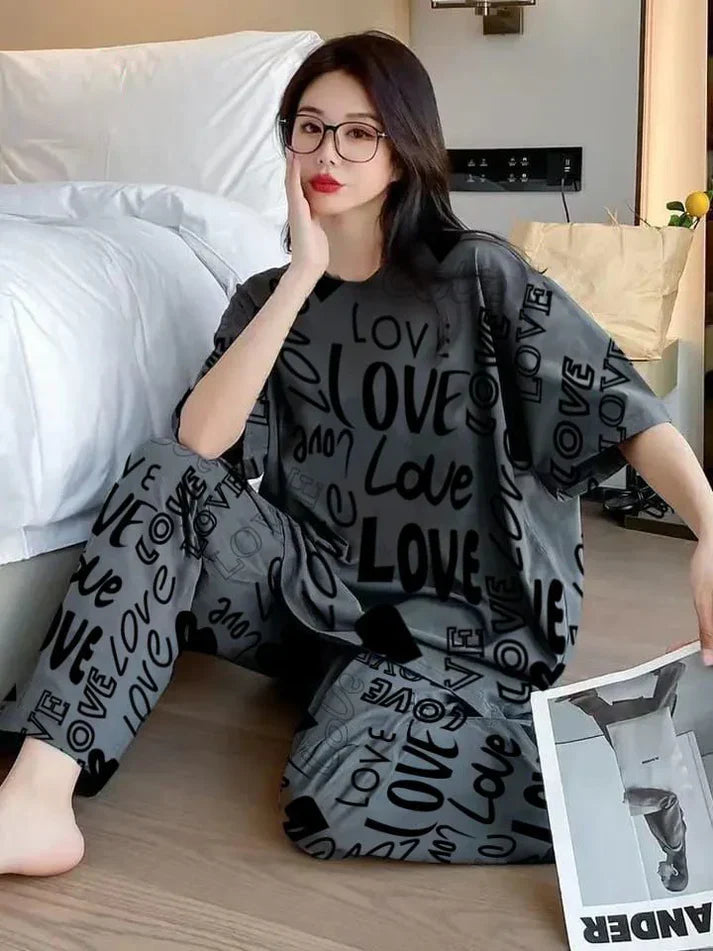 LOVE DROPSHOULDER CHARCOAL - PJ SUIT FOR WOMEN