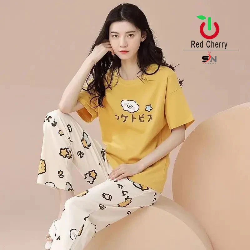 CHINESS PRINTED - PJ SUIT FOR WOMEN