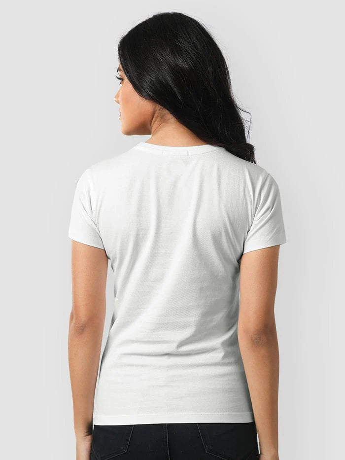 Plain Tees For Women - WHITE