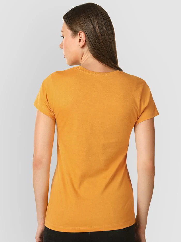 Plain Tees For Women - MUSTARD