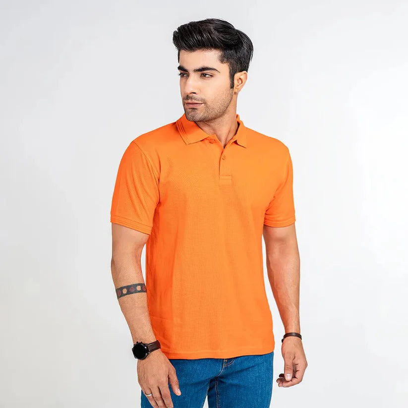 Polo T-Shirt For Men - ORANGE