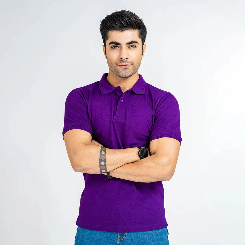 Polo T-Shirt For Men - Purple