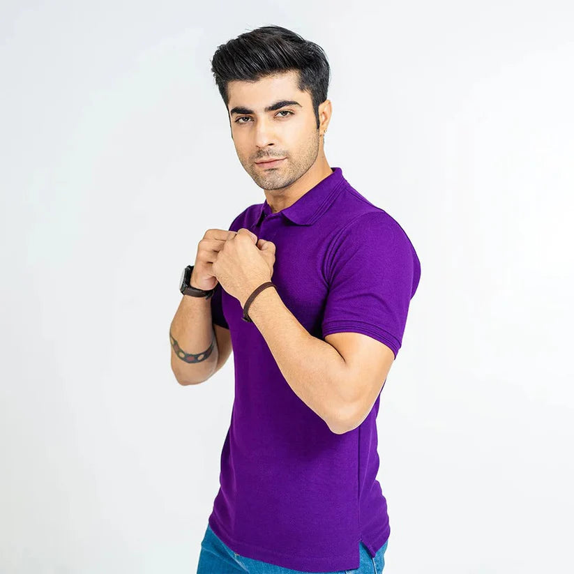 Polo T-Shirt For Men - Purple