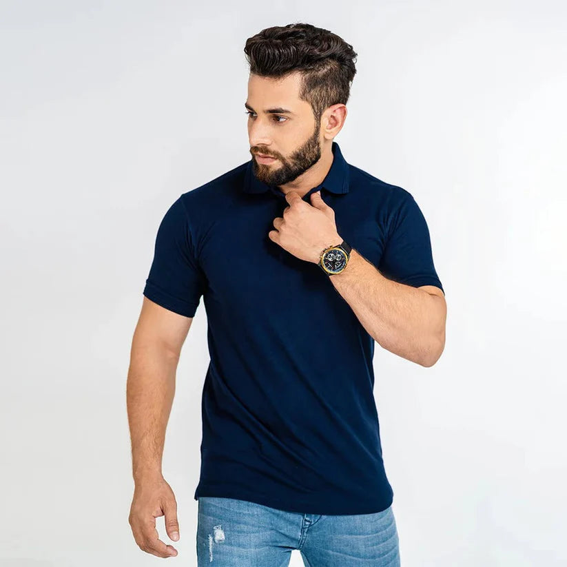 Polo T-Shirt For Men - MAVY BLUE